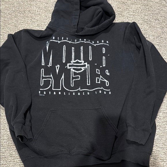 Harley-Davidson Black Graphic Hoodie - Picture 1 of 3